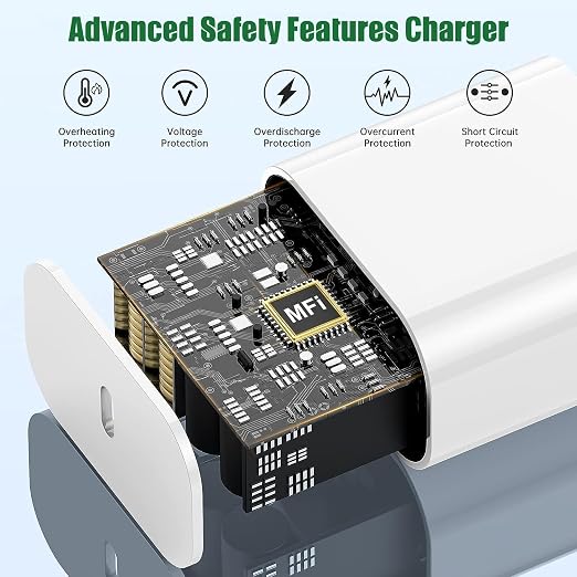 2 in 1 Apple Watch Charger Fast Charging, USB C Magnetic iWatch Charger Cable Cord 6ft and Type C Block Plug for Apple Watch Series Ultra 2/Ultra/11/10/9/8/7/SE/6/5/4/3/2/iPhone 17 16 15 Pro Max/Plus - Image 5