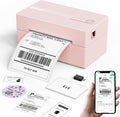 KNAON Bluetooth Thermal Shipping Label Printer 4x6 for Small Business, Pink by KNAON