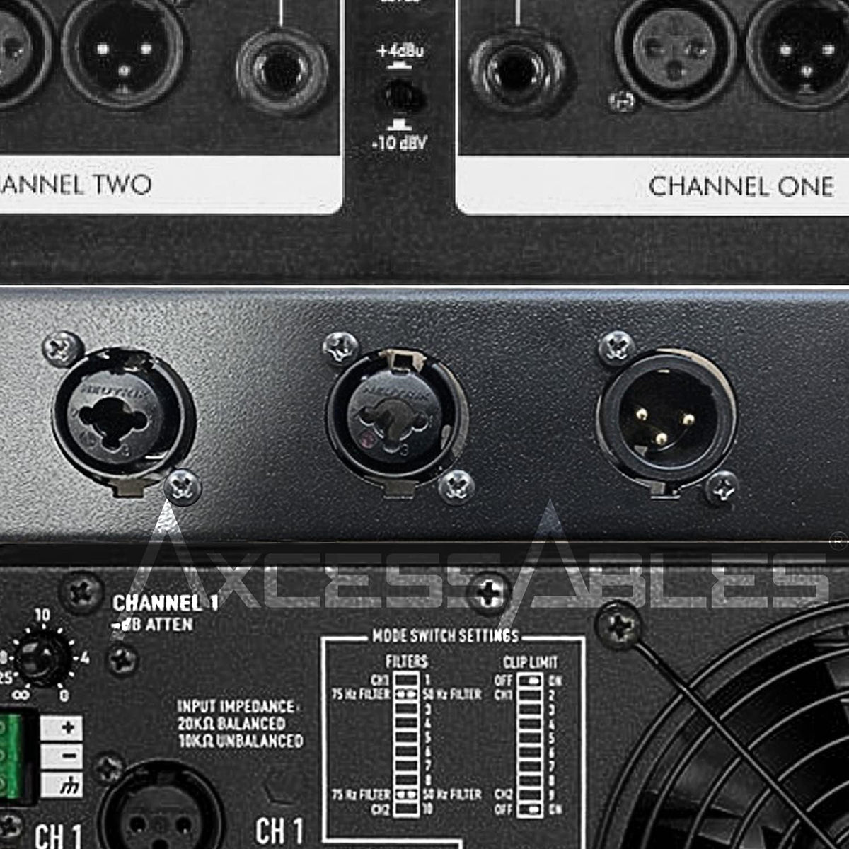 AxcessAbles 8 Port 1U D-Series Rack Panel for 19 Inch AV & Audio Racks – Punch-Out XLR Patch Panel Compatible with XLR Speakon HDMI Ethercon Neutrik Connectors – Metal Rack Mount Component Panel - Image 7