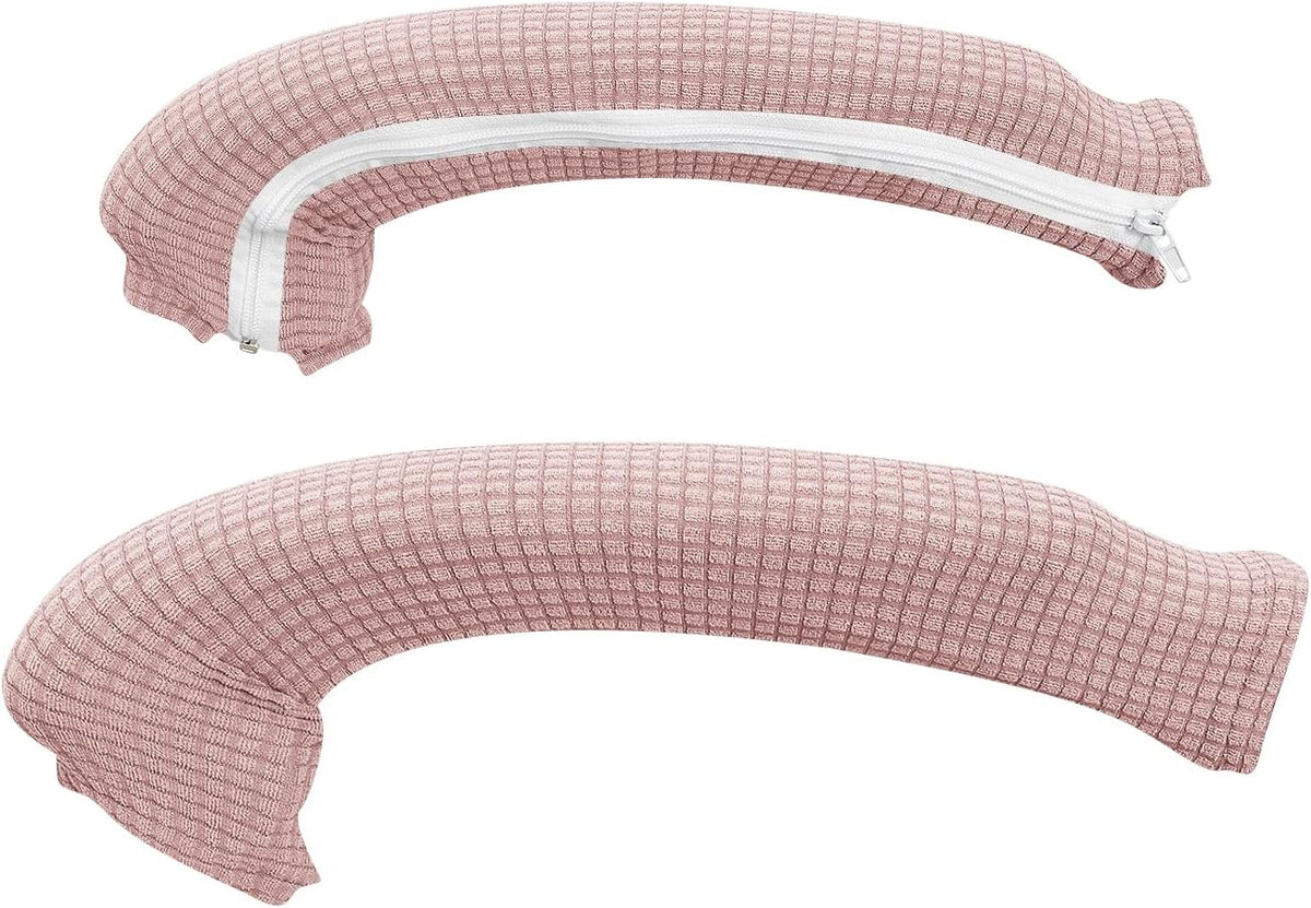 FORCHEER Office Chair Armrest Cover Stretchable Water Resistant Spandex Stretch Jacquard Computer Office Chair Arm Covers Chair Slipcover for Desk Chairs Arm 2P-Pink by FORCHEER