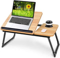 Adjustable Laptop Desk for Bed,Bed Table for Laptops,Laptop Stand for Beds,Lap Desk Foldable Bed Desk for Laptops and Writing,Portable Beds Tray Table with Cup Holder by LaptopDeskforBed