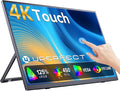 UPERFECT 4K Portable Monitor Touchscreen, 15.6” 125% sRGB Laptop Monitor | 3840*2160 UHD, 450 Nits Ultra-Slim Monitor, USB-C & MINI HDM, VESA & Stand, Travel Screen for Computer, PC, Game Consoles by UPERFECT
