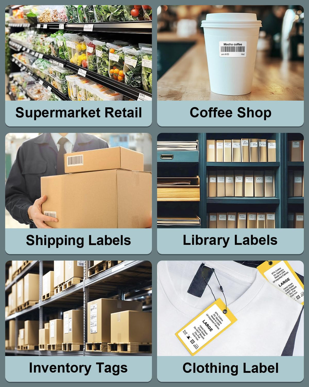 2"x1" 3-Proof Direct Thermal Barcode Labels Rolls for Zebra LP2824 ZD411 ZD410 ZD421 ZD420 GK420D, 24 Rolls 31200 Pcs Waterproof Return Address Label Used with Rollo MUNBYN Desktop Printer - Image 5