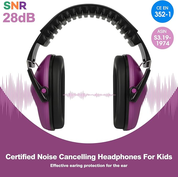 Floriogra Noise Cancelling Headphones for Kids/Toddler 28dB SNR Ear Muffs | Kids Ear Protection Noise Reduction Earmuffs for Children, Hearing Protection for Monster Jam, Concerts, Fireworks, Autism - Image 2