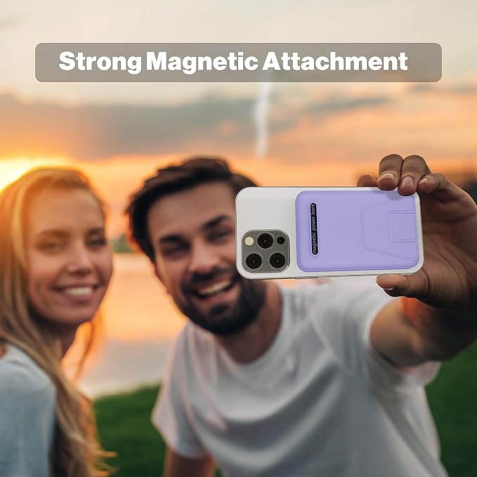 AOGUERBE Magnetic Power Bank, 10000mAh Wireless Portable Charger with Stand | 22.5W PD Fast Charging for Magsafe Battery pack, LED Display, Travel Essential Magnetic Phone Charger for iPhone 17-12 Series - Image 3