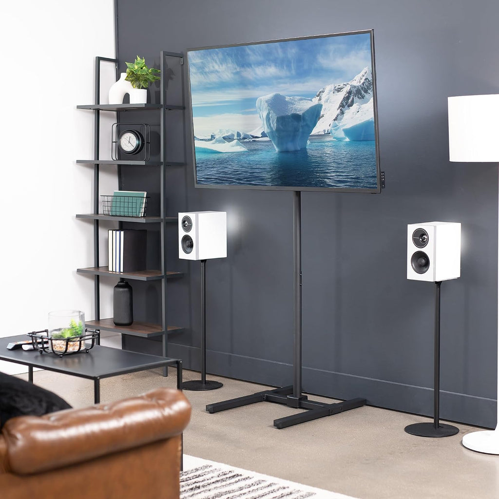 VIVO Extra Tall Height Adjustable TV Floor Stand for 13-50 in Screens - Image 8