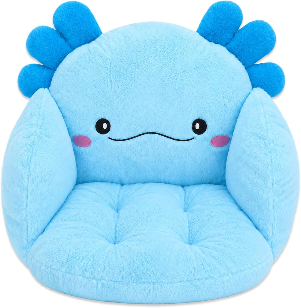 Axolotl Kawaii Cushion Chair Comfy Cartoon Plush Seat Cushion Axolotl Chair - Image 3