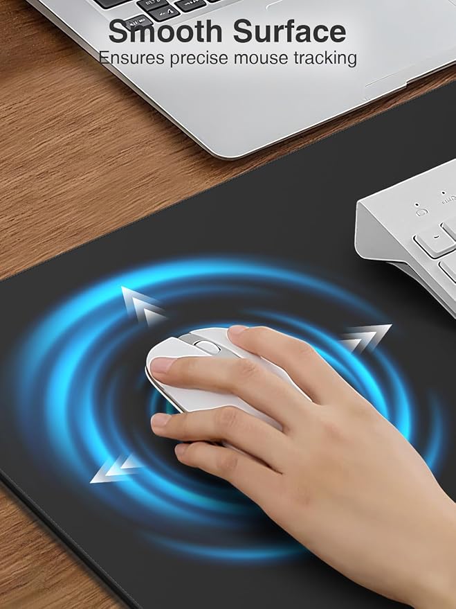 Wireless Charging Mouse Pad, 31.5"x15.8" Large Desk Mat, Smooth Glide | Waterproof Mousepad, Stitched Edge, Non-Slip Rubber Base, Desk Pad Computer Keyboard Mat, No Adapter - Image 5