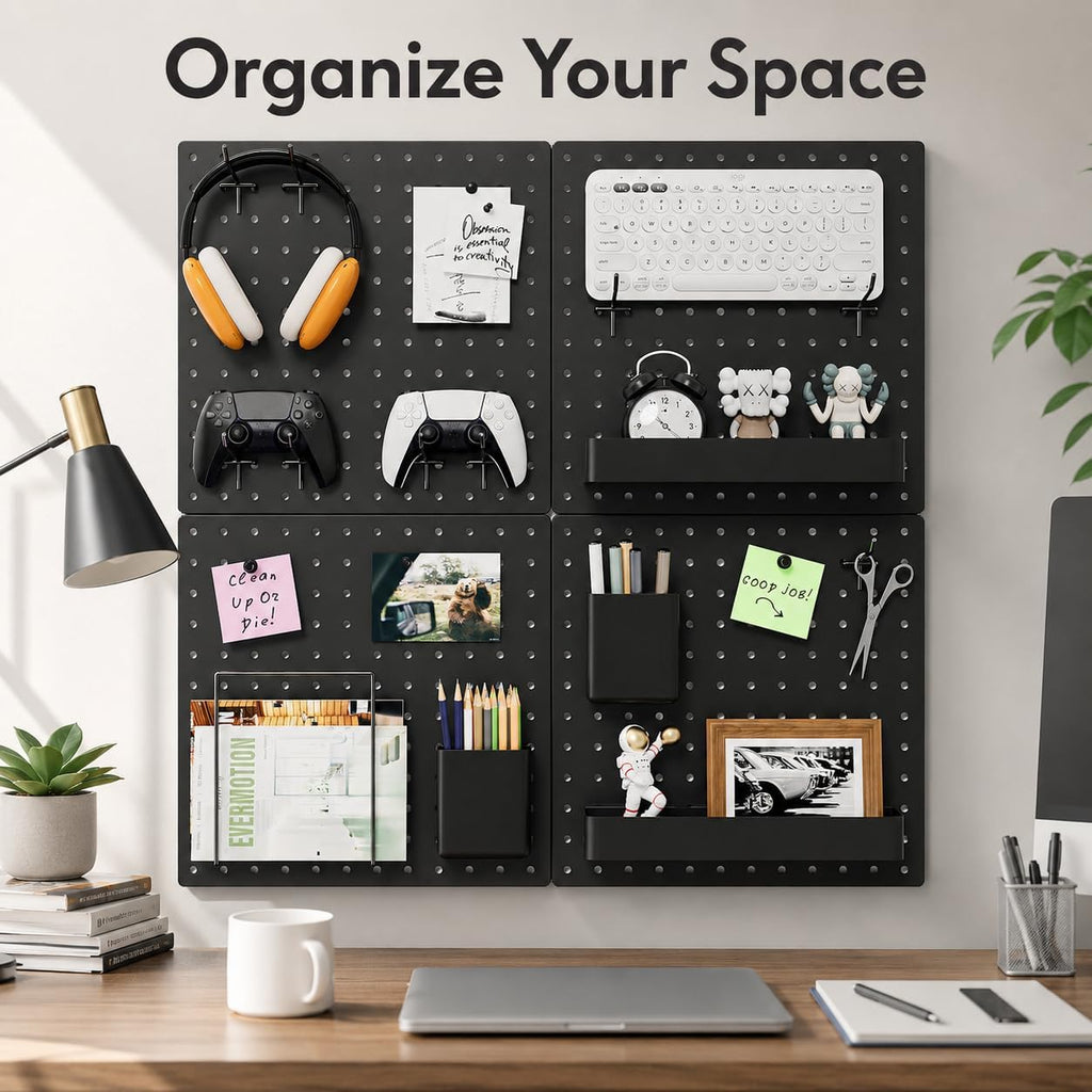 FZK 28-Packs Peg Board Organizer Accessories Kit, Black - Image 5