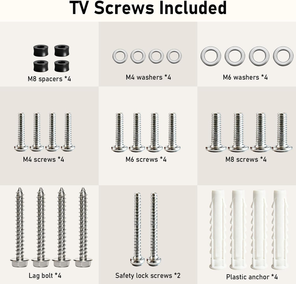 Fixed TV Wall Mount for 14-43” LED LCD OLED Flat Screen Plasma TVs - Image 9