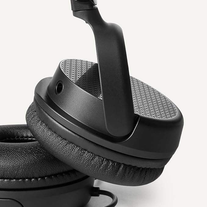 Amazon Basics On Ear Wired Computer Headset with Adjustable Microphone, 3.5mm Port or in-Line Control with USB-A Port, Foldable, Clear Sound, Small/Medium Size, Black - Image 4