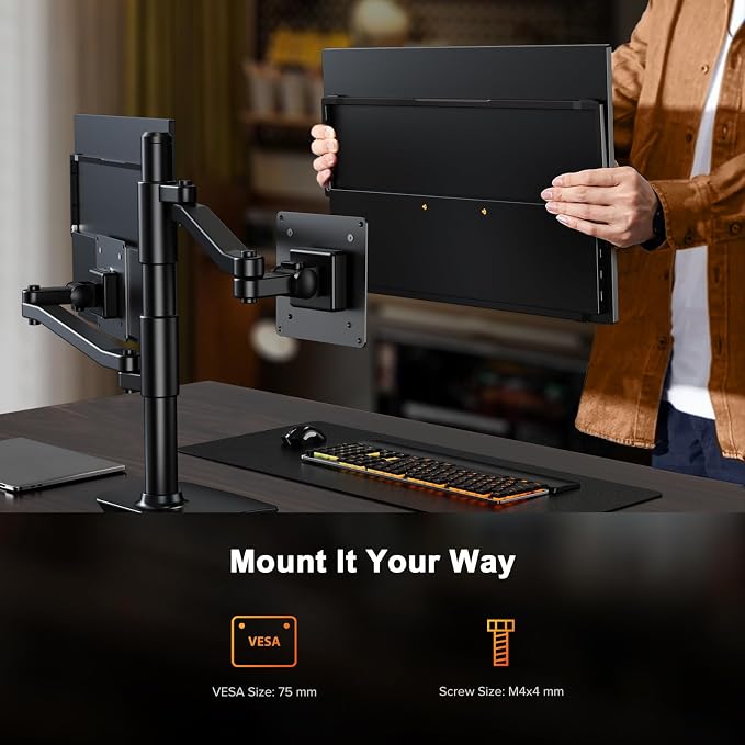 UPERFECT 2.5K 240Hz Portable Monitor, 16" 2560x1600 Portable Gaming Monitor | QHD 100% DCI-P3 400 Nits with Kickstand, VESA, Adaptive Sync HDMI 2.1 External Screen for Laptop PC Phone Game Console - Image 7