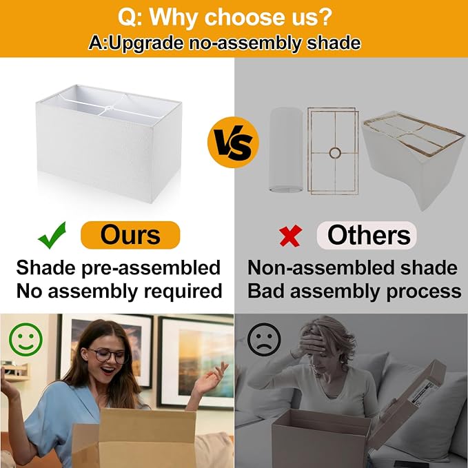 21" Touch Bedside lamps with 2 USB & AC Outlets, 3-Way Dimmable Bedside Table Lamps Set of 2 for Bedroom Living Room Office Reading, White Shade Lamps for Night Stands, 2700K LED Bulbs Included - Image 4