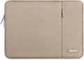 MOSISO Laptop Case 13.3 inch, 13-13.3 inch Laptop Sleeve Bag with Pocket | Compatible with MacBook Air/Pro 13/Pro 14 M5 M4 M3 M2 M1, HP Dell ASUS Lenovo, Polyester Vertical Computer Bag, Taupe Brown by MOSISO