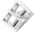 9527 Product Half Sheet Self Adhesive Shipping Labels for Laser & Inkjet Printers White Blank,2 Labels per Sheet (300 Lables) by 9527 Product