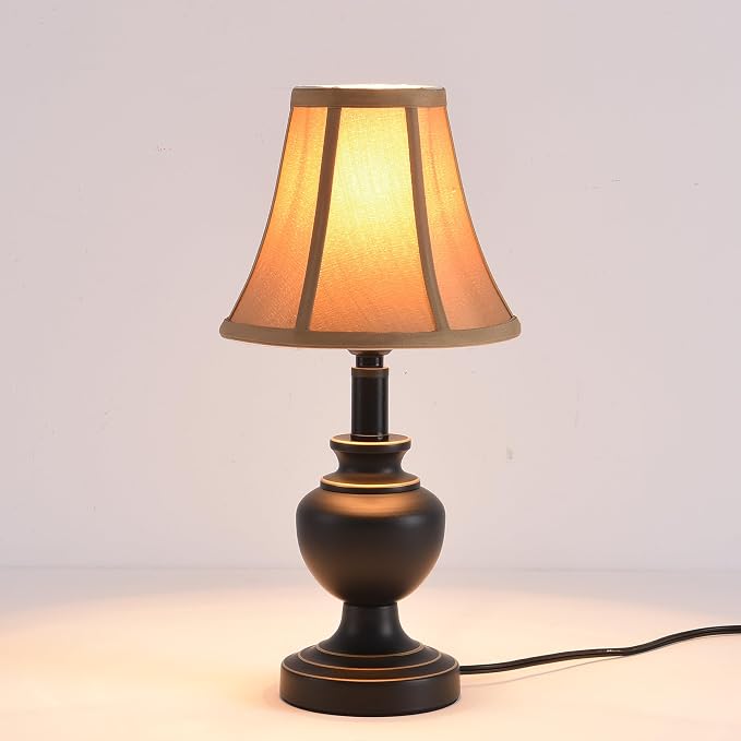 Traditional Table Lamp, Desk Lamp for Living Room with Fabric Shade by SmeikeLighting