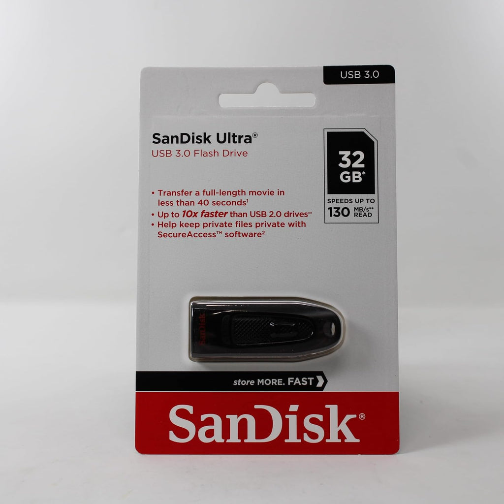 SANDISK 32GB Ultra USB 3.0 Flash Drive - SDCZ48-032G-UAM46, black - Image 5