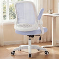 NEO CHAIR Office Desk Chair, Ergonomic Mesh with Flip-Up Armrests, Purple | Lumbar Support, Height Adjustment, 360° Swivel and Rolling Base, Space-Saving Design for Home Office, Vanity or Study by NEOCHAIR