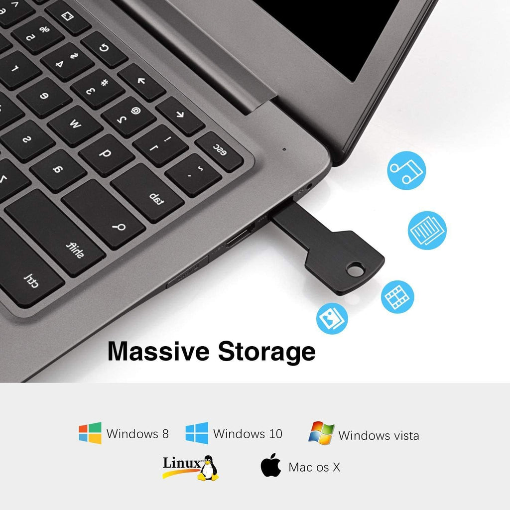 64GB USB Flash Drive 5 Pack USB 2.0 Memory Stick Thumb Drives Jump Drive - Image 4