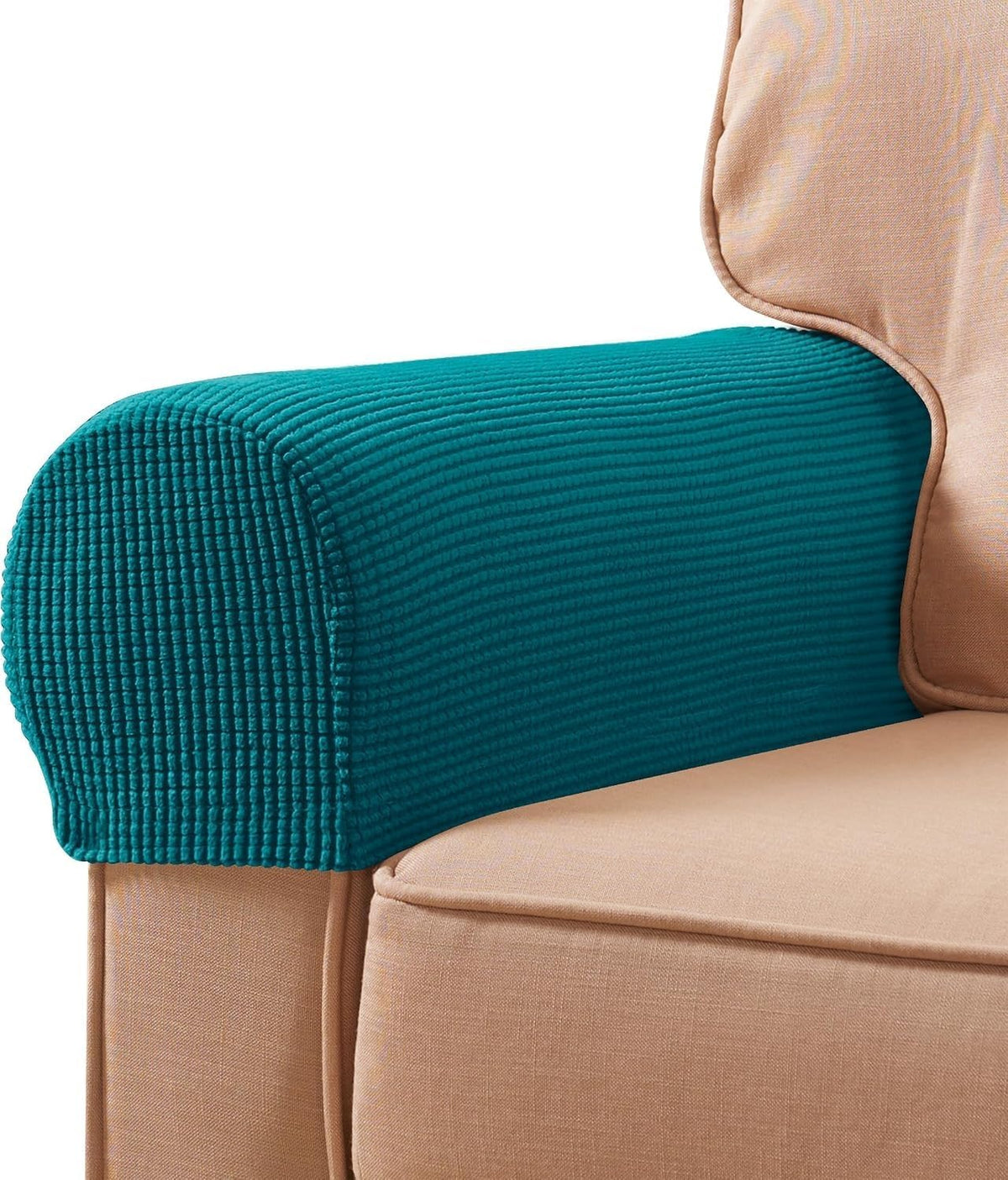 SUBRTEX Stretch Couch Arm Covers Set of 2, Non-Slip Sofa Armrest Slipcovers by SUBRTEX
