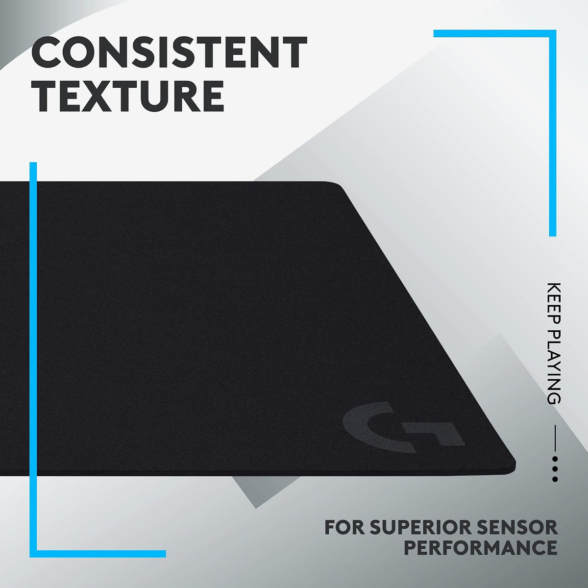 Logitech G840 XL Cloth Gaming Mouse Pad (900x400x3) - Black - Image 4