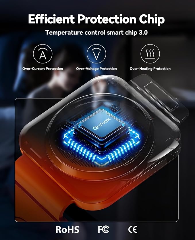 3 in 1 Charging Station for Apple, Foldable Magnetic Wireless Charger Dock | Travel Charging Pad for Multiple Devices iPhone 17 16 15 14 13 12 Pro Max Plus Apple Watch Series & AirPods 4/3/2/Pro Orange - Image 5