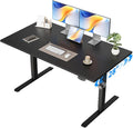Agilestic 48 * 28 Inch Height Adjustable Electric Standing Desk, Black | Sit Stand Up Computer Desk, Extra Wide desktop, Memory Presets, Stable Steel Frame,154 lbs, Easy Assembly, Splice Board by Agilestic