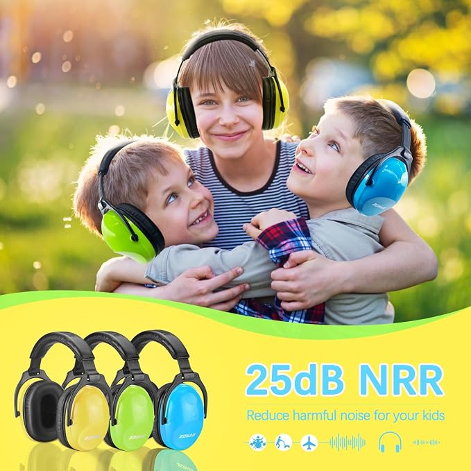 ZOHAN Kids Ear Protection 3 Pack,Kids Noise Canceling Headphone for Concerts, Monster Truck, Fireworks - Image 3