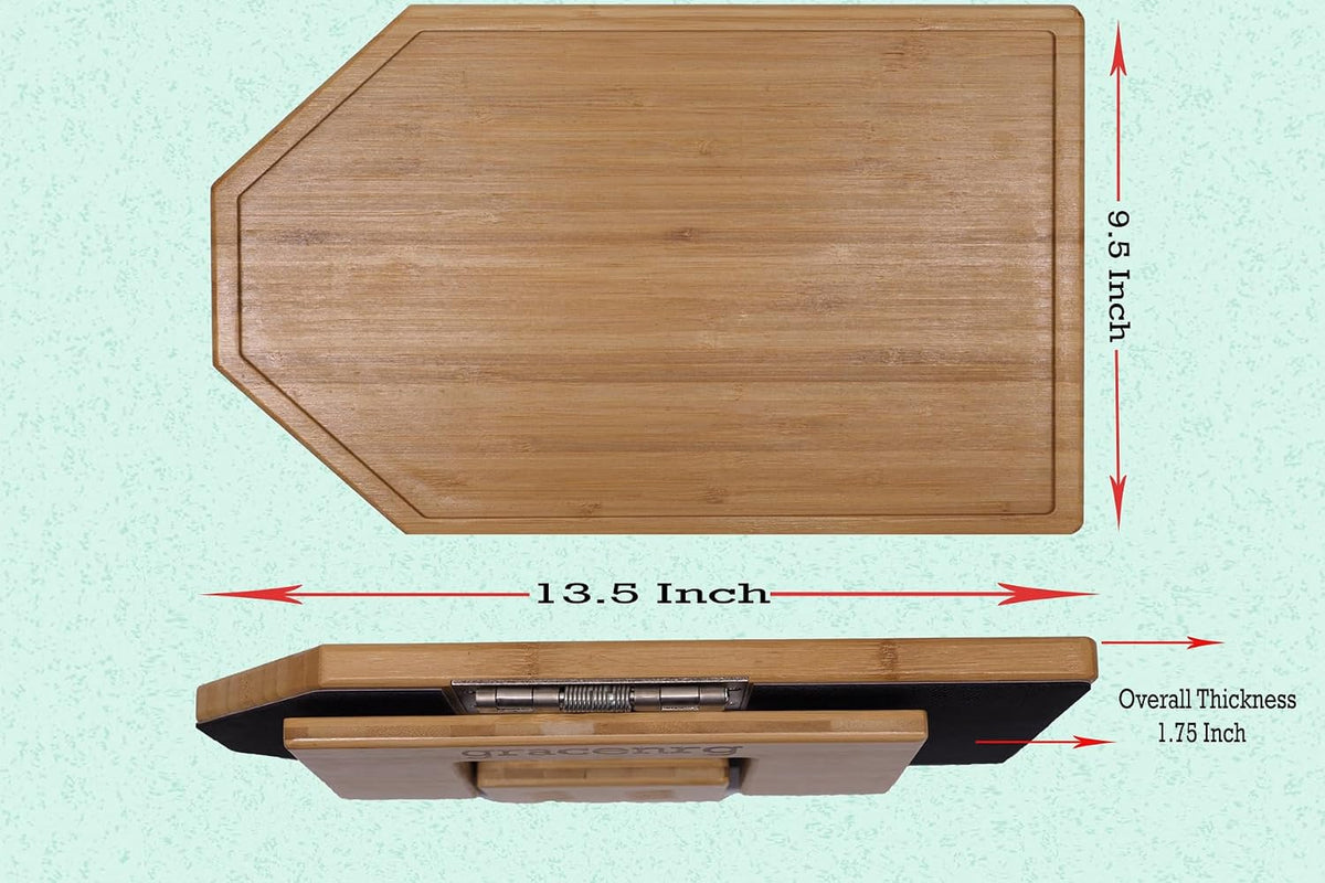 My Cozy Tray, Most Stable, Adjustable Legs for Narrow Or Wide Couch Arm, Better Leg Design, Stronger, Clip On, Bamboo, Camping/RV, College Dorm Essentials, Great Gifts, - Image 2