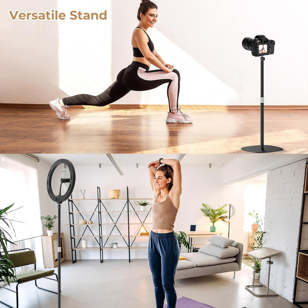 Projector Stand Floor Mount with Adjustable Height 20''-50'', Universal Projector Mount 360° Rotatable Compatible with Projector, Camera, Webcam for Home & Office & Outdoor - Image 6