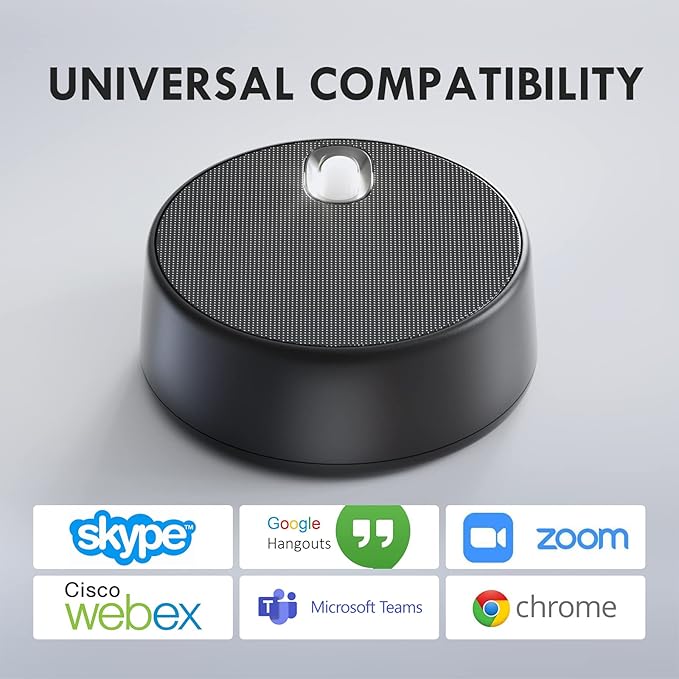 USB Computer Speakers with Microphone, PC Laptop Speaker, 2 Sound Modes | Hand Free Enhanced Voice Pick up, Compatible for Personal Call and Home Office Meeting - Image 7