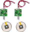 2Pcs 20W Max QI Wireless Charger PCBA Module Coil, DIY Fast Charging Circuit Board with Type-C Port, Overheating Protection for Car and Furniture Mods (with Wire) by Unknown