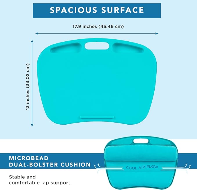 LAPGEAR MyDesk Lap Desk – Turquoise, 12-Pack, Fits 15.6” Laptops - Image 6