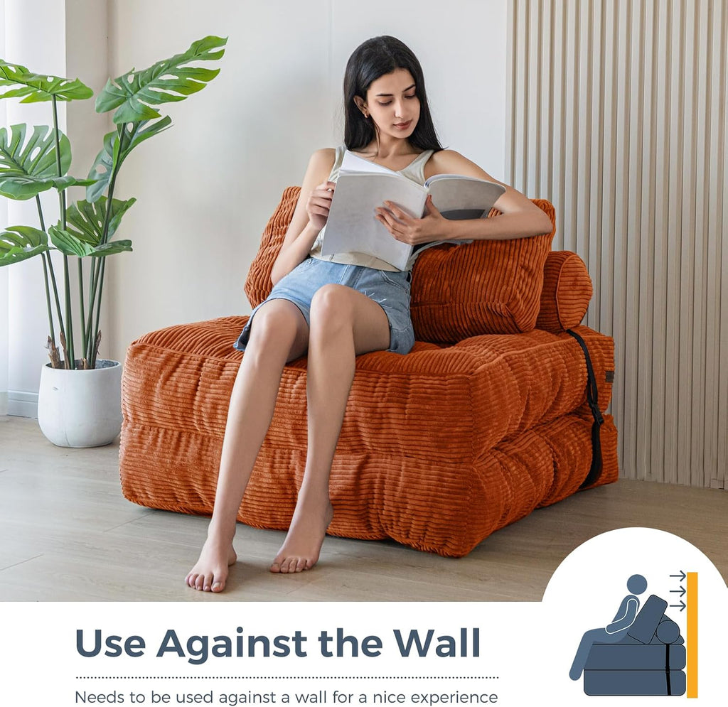 MAXYOYO Folding Sofa Bed, Convertible Chair Bed with Pillow - Image 4