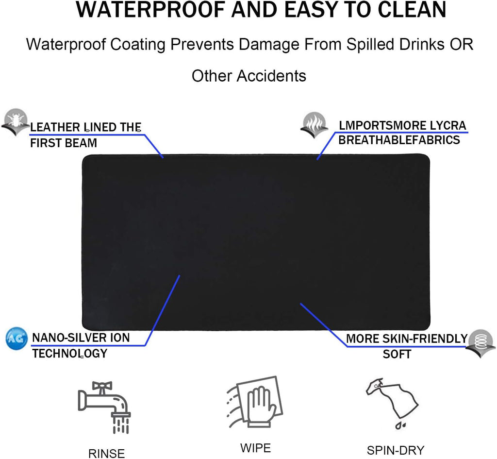 Large Gaming Mouse Pad, Extra Large Big Mouse Pad with Stitched Edge - Image 4