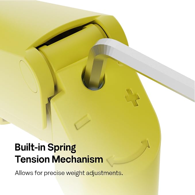 Pixio PS1D Wave Yellow Dual Monitor Arm Stand Desk Mount - Fits up to 32 inches Monitors and up to 19.8lbs. VESA Compatibility and Integrated Cable Management - Image 3