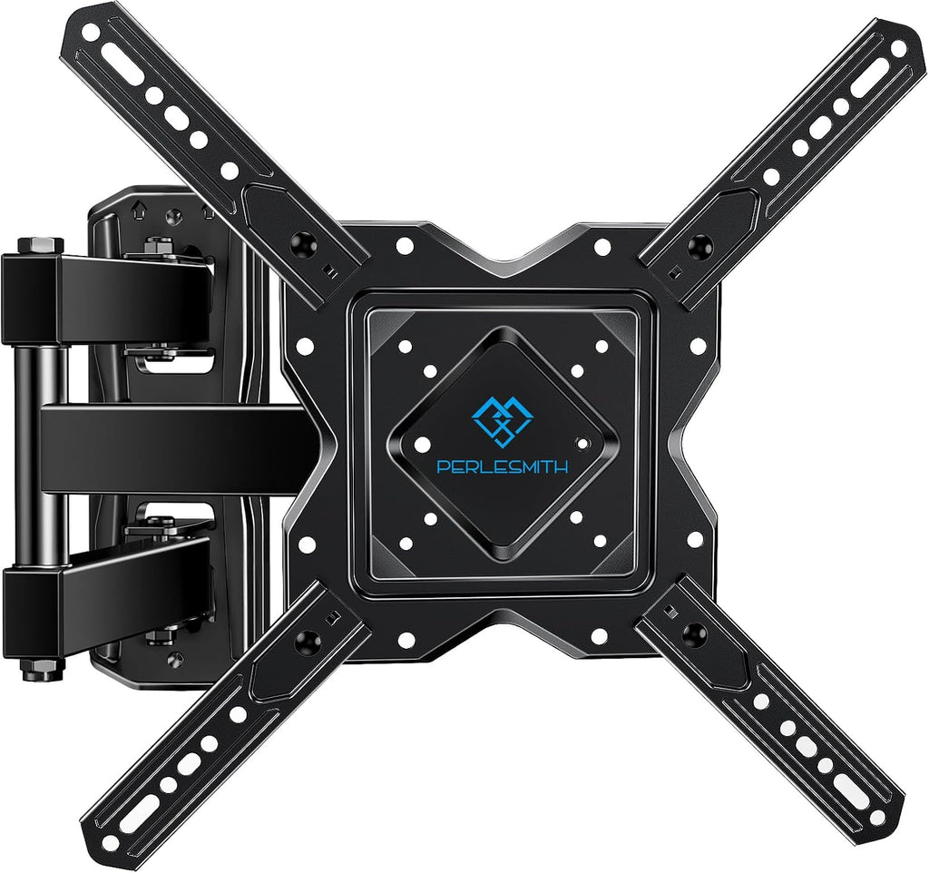 PERLESMITH Full Motion TV Wall Mount Corner for 27-60 Inch TVs by PERLESMITH