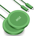 MagSafe 25W Magnetic Wireless Charger Fast Charging Pad for iPhone | Compatible with iPhone 17 17e 16 15 14 Pro Max Google Pixel 10, Slim Compact, For Desk Bedside Travel, Dark Green - 2Pack by Unknown