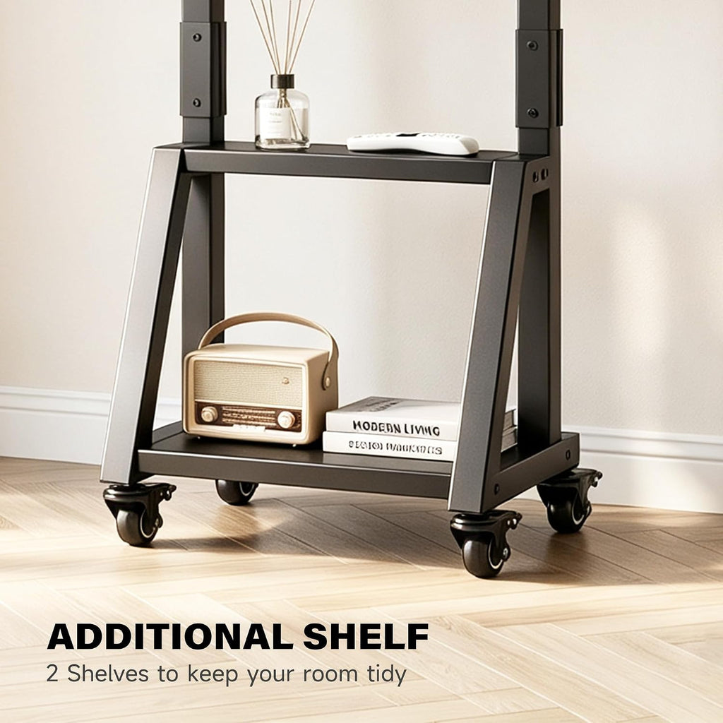 Heavy Duty TV Carts on Wheels for 23-50" TVs Rolling Floor Stand - Image 4