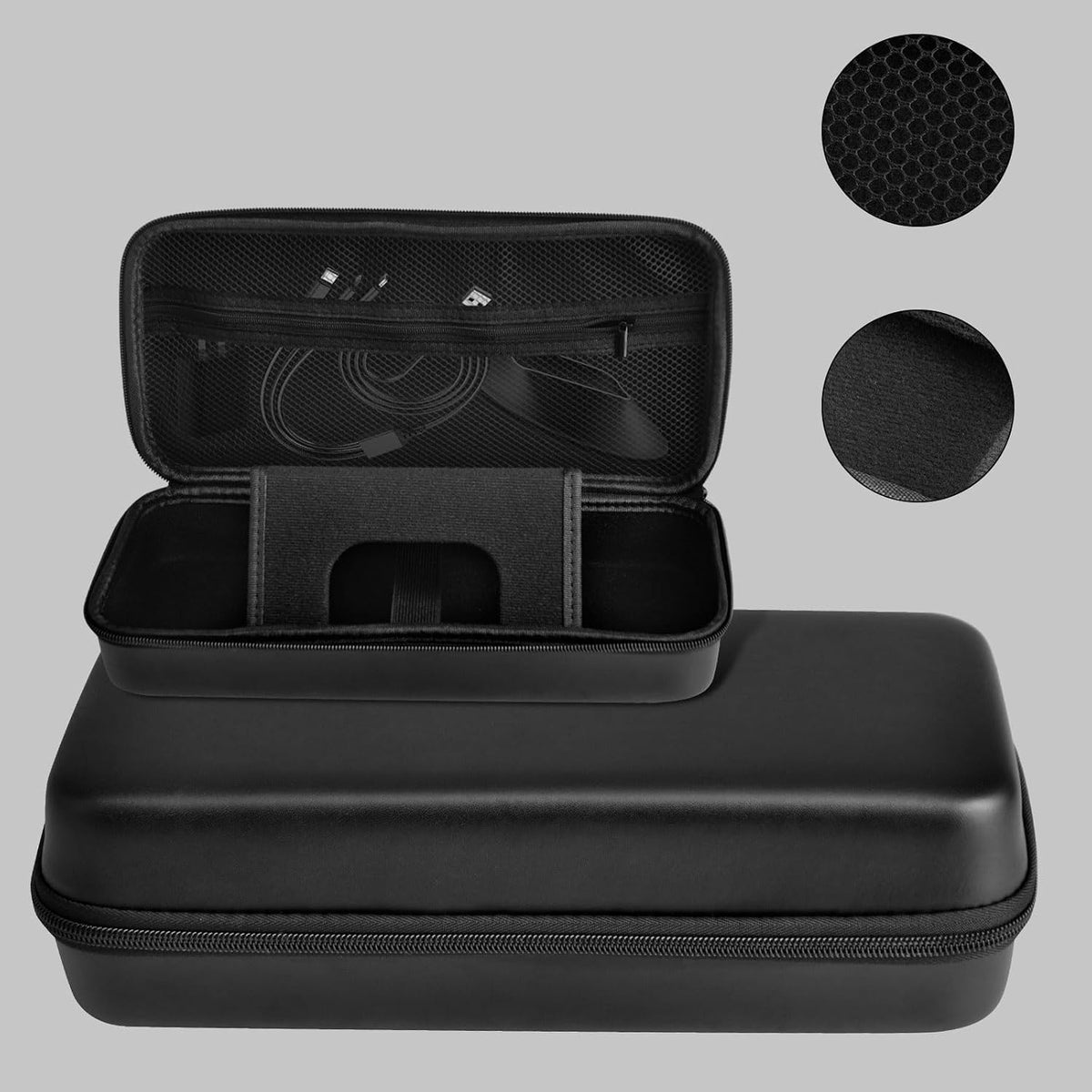 Portable Travel Daily Carry Case for MSI Claw 8 AI+ A2VM 8" 2025 Hard Sleeve Shell Cover Handheld Game Console Skin Protective Storage Bag with Non-Slip,Anti-Collision,Shockproof (Black) - Image 6