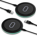 Samsung S26 Fast Wireless Charger Pad, 2 Pack 15W Wireless Charging Station | for Galaxy S25 FE S25 Edge S25 Ultra S24 S23 Z Flip8 Z Fold7, iPhone 17e 16 15 14 13 12 Pro Max,Pixel 10a 9a Pro Fold 8a 7a by JoHouer
