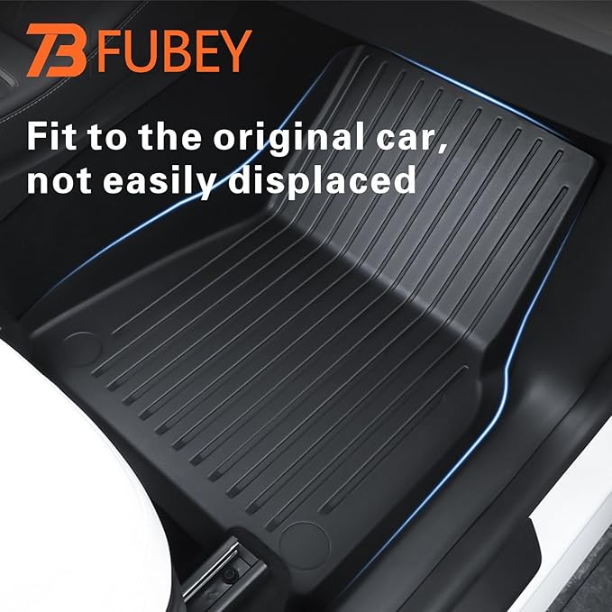 Floor Mats and Cargo Liners for 2024-2026 Tesla Model 3 Highland, 6 PCS Model 3 Accseeories Entire Set with Dual-Layer Trunk Liner & Frunk Mat, Precision Custom All-Weather TPE Waterproof - Image 3