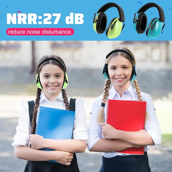 12 Pcs Kids Noise Cancelling Headphones Ear Muffs Macaron Style | Ear Protection for Kids Adults 27dB Noise Reduction Hearing Earmuff for Autism Sensory Relief Concerts Fireworks Studying - Image 6