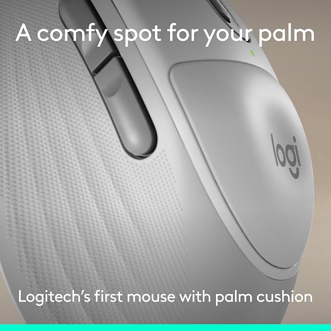 Logitech Signature Comfort Plus MK880 Combo Keyboard Mouse - Off White | Signature, Full-Size, with Palm Rest, Silent Clicks, Bluetooth, for Windows and macOS - Image 6