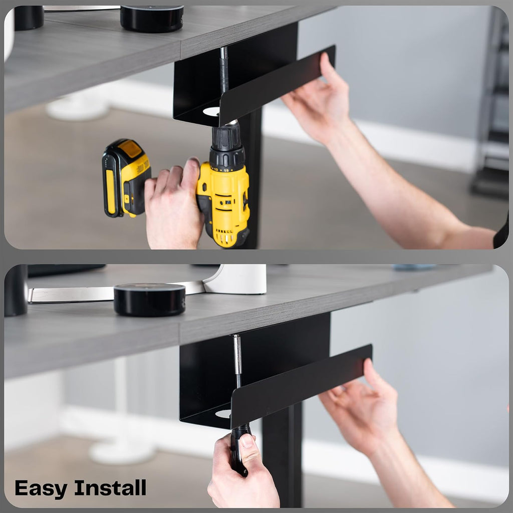 VIVO Extra Deep Under Desk Cable Management Tray, 16.5", Holds 11 lbs - Image 8