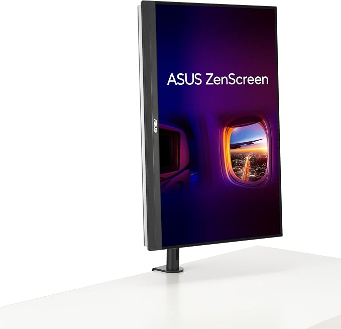 ASUS ZenScreen MB27ACF 27 Inch 1440p 100Hz USB-C Portable Monitor | USB-C PD 70W, C-clamp Arm, Speakers, Partition Hook, Kickstand, IPS, Subwoofer, Carrying Handle ,Display for MacBook and PC - Image 10