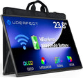 UPERFECT 23.8" 1080P 100Hz Wireless Portable Monitor with Battery 10000mAh | 145% sRGB QLED Gaming Monitor with Stand, Bag & VESA, Large Second Screen for Laptop, Computer, Phone, Game Consoles by UPERFECT