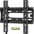 IWORBOARD 24 32 40 42 inch Fixed TV Monitor Wall Mount for 14-43 inch LED LCD Screen, Low Profile Small RV TV Mount, Easy Slim Flat Wall Bracket, Max VESA 200x200mm, 66lbs, Single Stud by iWORKBOARD