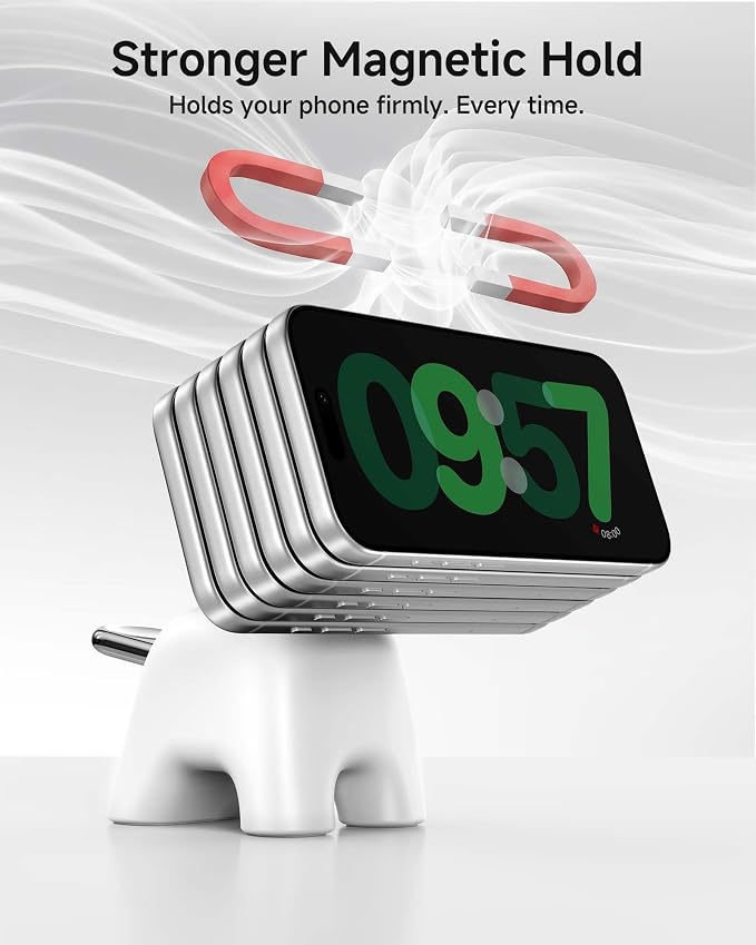 Magnetic Wireless Charging Station, Charger Stand for iPhone Apple Watch | 2026 2 in 1 Foldable Charger Stand 15W for iPhone 17 16 15 14 13 12 Pro Max, 5W for Apple Watch&Airpods, 30W Adapter included - Image 7