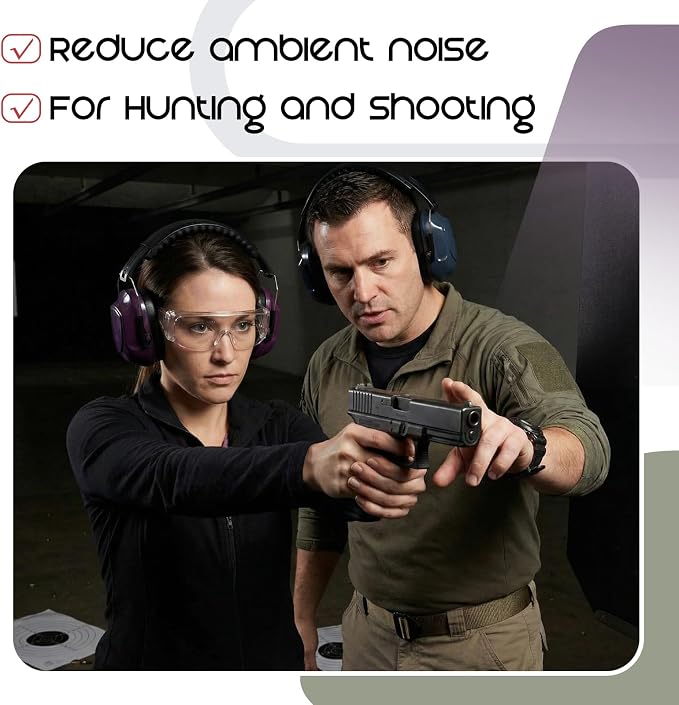 12 Pcs Kids Noise Cancelling Headphones Ear Muffs Shooting Style 2 | Ear Protection for Kids Adults 27dB Noise Reduction Hearing Earmuff for Autism Sensory Relief Concerts Fireworks Studying - Image 5